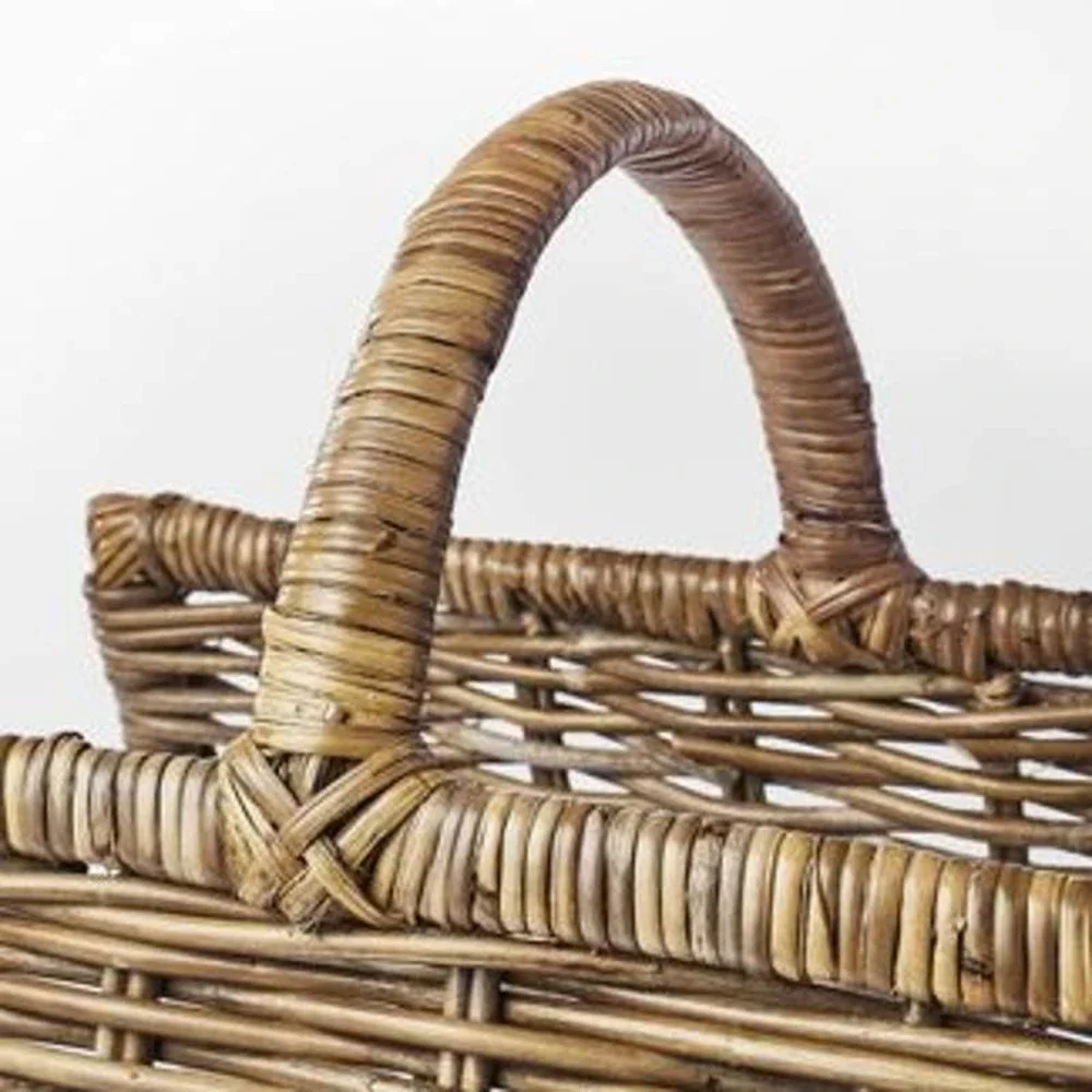20” Kooboo Rattan Log Holder Basket –‎ Threshold Studio McGee, Target 2021